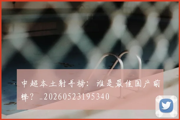 中超本土射手榜:谁是最佳国产前锋?_20260523195340